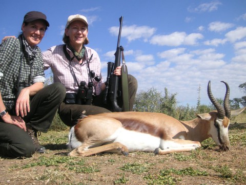 Erfolgreiche Jagd auf Springbock in Namibia - Interhunt - jagen weltweit